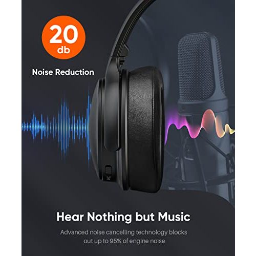 Bluetooth-Kopfhörer Noise Cancelling INFURTURE Over-Ear