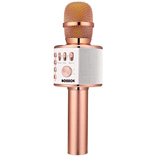 Bluetooth-Mikrofon BONAOK Bluetooth Karaoke Mikrofon Kinder