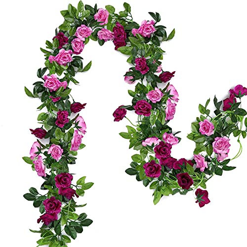 Die beste blumengirlande floweroyal 2 stueck kuenstliche rosengirlande Bestsleller kaufen