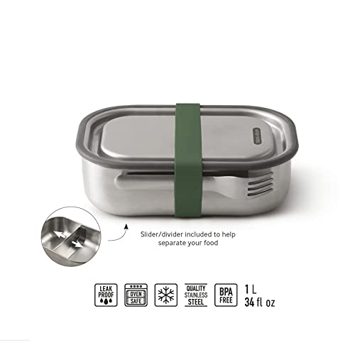 Brotdose Metall Black+Blum BAM-SS-L010 Olive 3-in-1 Lunchbox