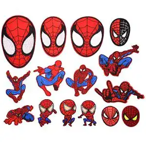 Bügelbilder CYWQ 15 x Spiderman-Aufnäher zum Aufbügeln