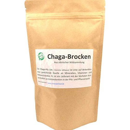 Chaga-Pilz Curly Superfood Chaga-Brocken Wildsammlung 250g