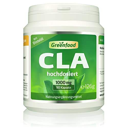 CLA-Kapseln Greenfood CLA, 1000 mg, 90 Kapseln, hochdosiert
