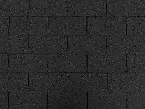 Dachschindeln Isolbau Rechteck, Dachpappe, Schwarz, 1 m²