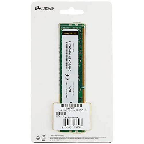 DDR3-RAM 8GB Corsair CMV8GX3M1A1600C11 Value Select 8GB