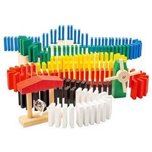 Dominosteine Playtastic, Domino-Set, 480 farbige Holzsteine