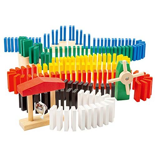 Die beste dominosteine playtastic domino set 480 farbige holzsteine Bestsleller kaufen