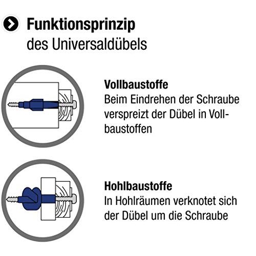 Dübel Metafranc Universal-Sortiment 180-teilig Ø 5 / 6 / 8 mm