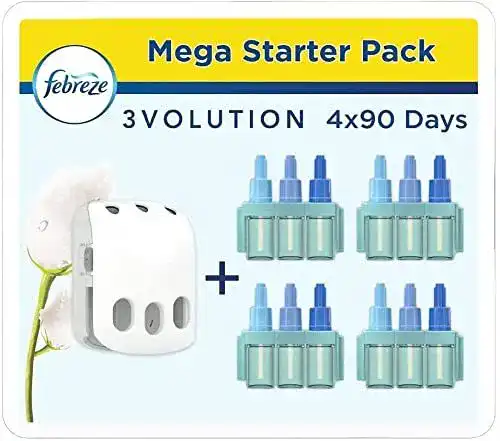 Duftstecker Febreze 3Volution, 80 ml, Reine Frische, Starterset