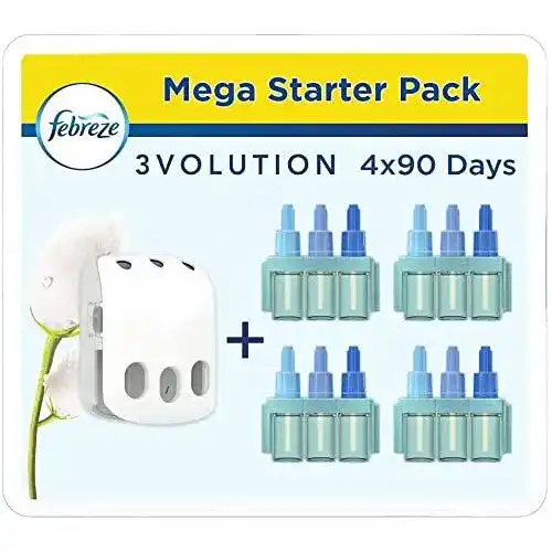 Duftstecker Febreze 3Volution, 80 ml, Reine Frische, Starterset