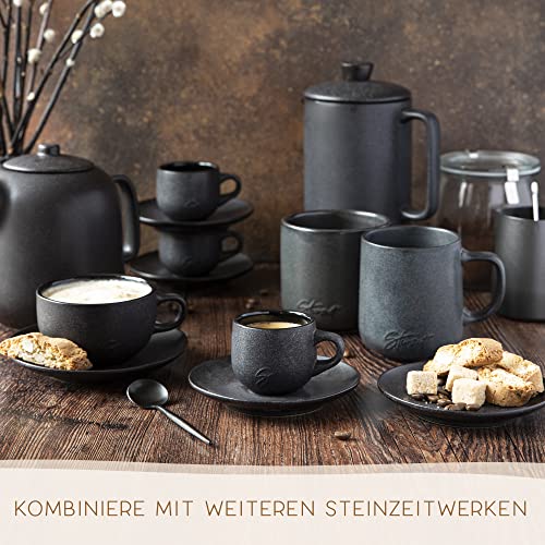 Espresso-Tassen Steinzeit Design Espressotassen, 6x80ml