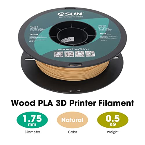 Esun-Filament eSUN Holz PLA Filament 1.75mm, Holz PLA 3D