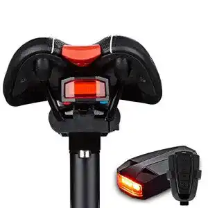 Fahrrad-Rücklicht mit Bremslicht Fanomini, Sicherheitsschloss