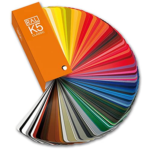 Farbfächer RAL K5 , 216 ganzseitige Farbmuster, semi-matt
