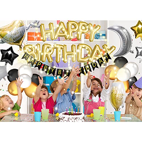 Folienballons JIJI&CUI Luftballons, Happy Birthday Banner