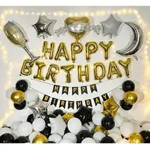 Folienballons JIJI&CUI Luftballons, Happy Birthday Banner