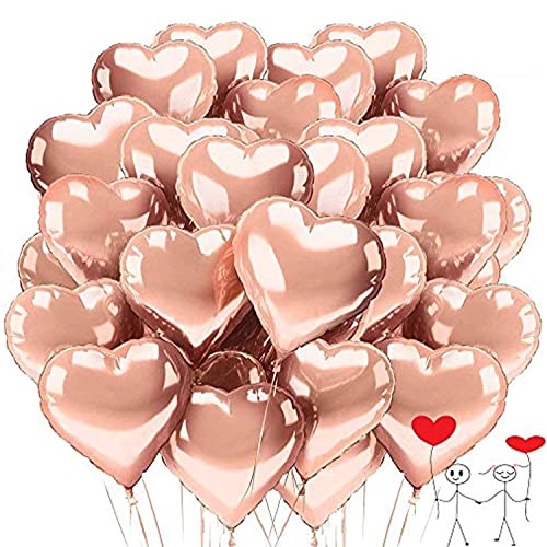Folienballons WELLXUNK XUNKE Herz Folienballon, 25 Stück