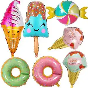 Folienballons ZQBB Eiscreme Donut Set Sommer Ice Cream