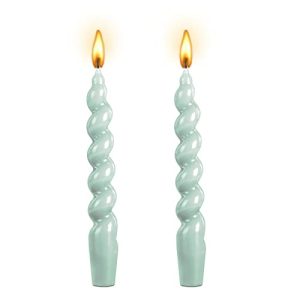 Gedrehte Kerzen Kemladio Stabkerzen, spiralförmig, Höhe 19,1 cm