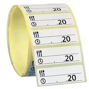Gefrieretiketten 100 Stück selbstklebend ablösbar 50×13 mm