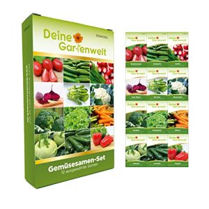 Gemüsesamen Deine Gartenwelt Set, 12 Sorten Samen