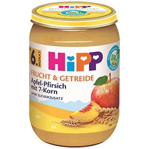 Getreide-Obst-Brei HiPP Bio Apfel-Pfirsich mit 7-Korn, 190 g