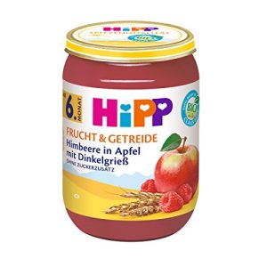 Getreide-Obst-Brei HiPP Frucht & Getreide, Himbeere in Apfel