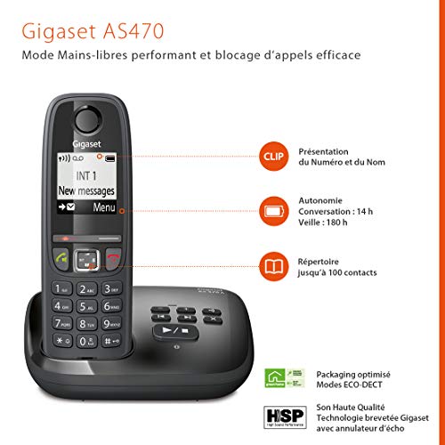 Gigaset-Telefonanlage Gigaset AS470A Duo DECT-Telefon