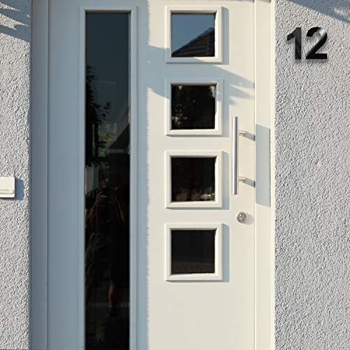 Hausnummer Zalafino aus Edelstahl, DB703, Größe konfigurierbar