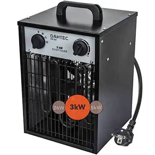 Die beste Heizlüfter 3000 Watt DAHTEC 3000 Watt mit Thermostat 2026 Test Bestseller Heizlüfter 3000 Watt DAHTEC 3000 Watt mit Thermostat