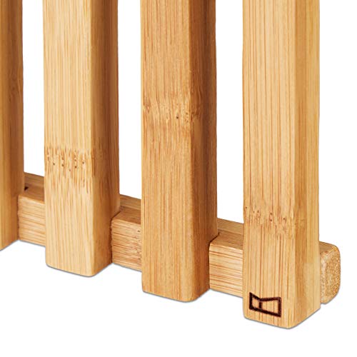 Holzhocker Relaxdays Hocker mit Aufbewahrung, Bambus
