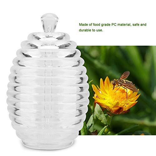 Honigglas A sixx mit Dripper Stick Bienenstockförmig