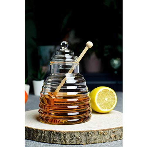 Honigglas Sendez 3-TLG. Honigtopf Honigdose Honigspender