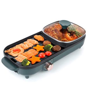 Hot Pot Uten Barbecue 2 in1 Multifunktion Doppelte Trennung