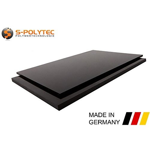 HPL-Platte S-Polytec PE-HD Platte Zuschnitte, SCHWARZ, 2-15mm