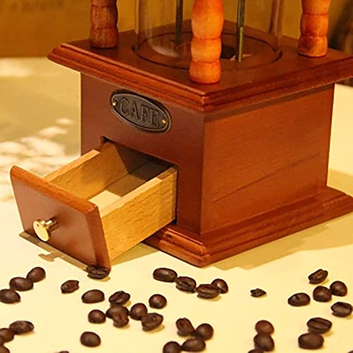Kaffeemühle Holz luckiner Manuelle Kaffeebohne Gewürz Vintage