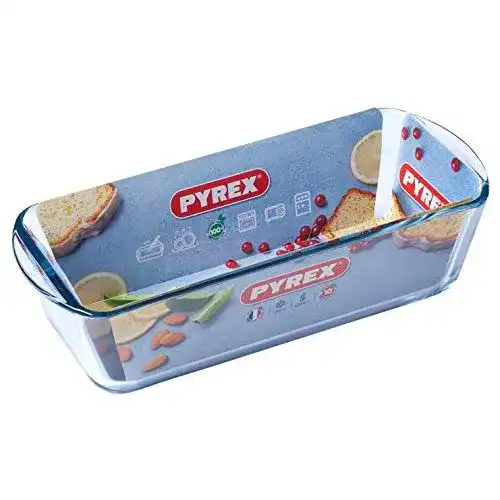 Kastenform Pyrex Königskuchenform Brotbackform, Glas 28, 30 cm
