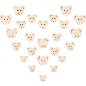 Kinderknöpfe WILLBOND 120 Stück Teddybär Knöpfe
