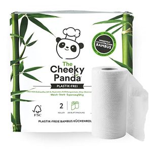 Küchenrolle The Cheeky Panda, aus Bambus, 2x 200 Blatt