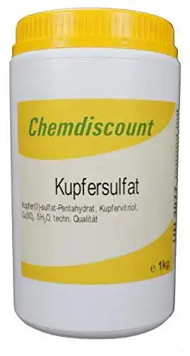 Kupfersulfat Chemdiscount 1kg (-Pentahydrat) Kupfervitriol CuSO4