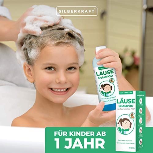 Läuse-Shampoo Silberkraft Läuseshampoo 100 ml, Nissenkamm