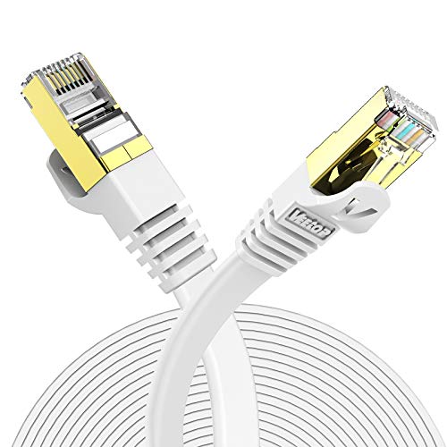 Die beste lan kabel 15m veetop 15m lan kabel cat 7 netzwerkkabel flach Bestsleller kaufen