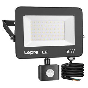LED-Strahler 50 Watt Lepro mit Bewegungsmelder Außen, 4200LM