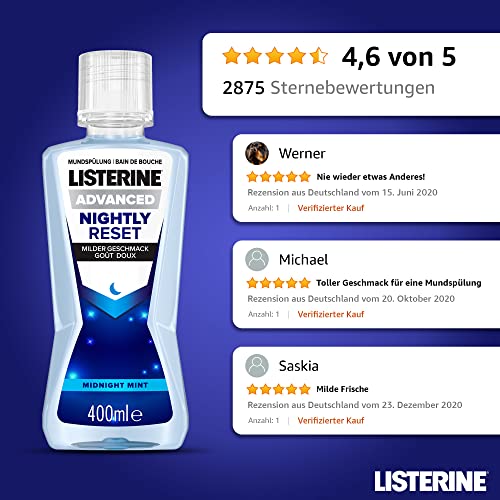 Listerine-Mundspülung Listerine Advanced Nightly Reset, 400 ml