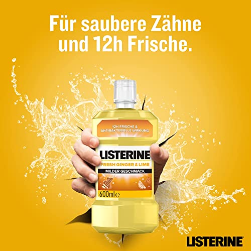 Listerine-Mundspülung Listerine Fresh Ginger & Lime, 600 ml