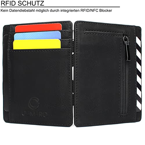 Magic Wallet mit Münzfach CEMERO geprüfter RFID/NFC Schutz