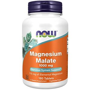 Malato di magnesio NOW Foods, malato di magnesio, 180 compresse