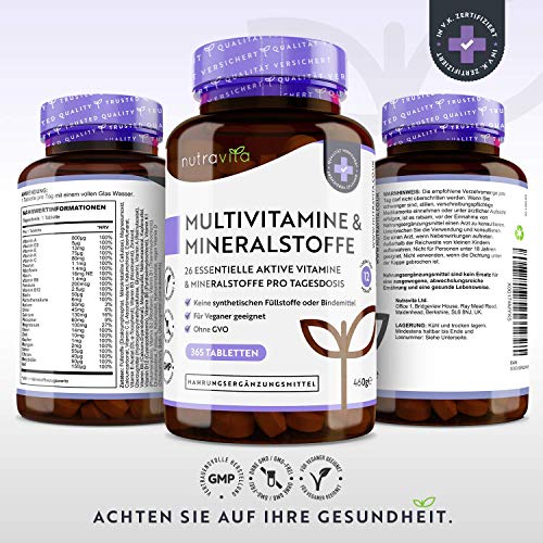 Mineralstoff Nutravita Multivitamin & Mineralstoffe, vegan