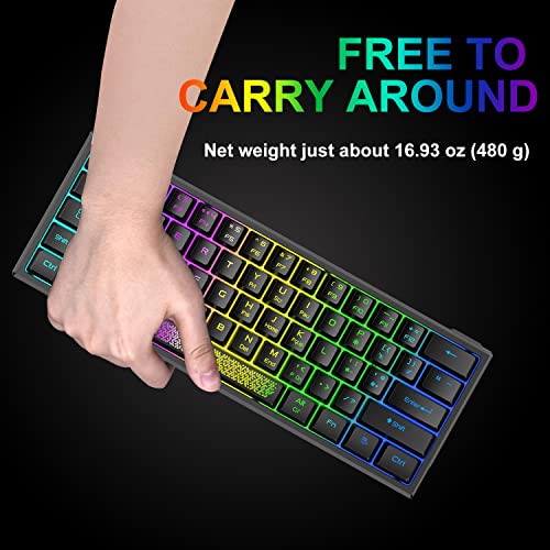 Mini-Gaming-Tastatur ZIYOU LANG Mini 60% Gaming-Tastatur