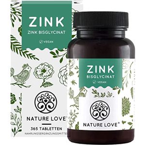 Mittel gegen Pickel Nature Love ® Zink, 365 Tabletten